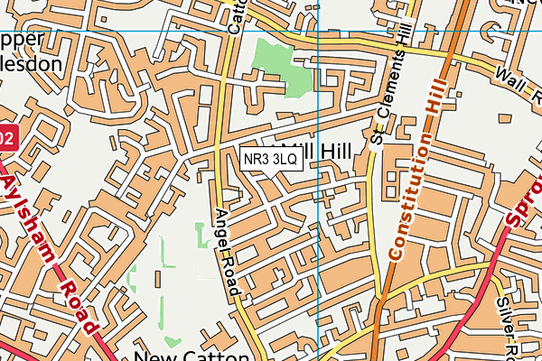 NR3 3LQ map - OS VectorMap District (Ordnance Survey)