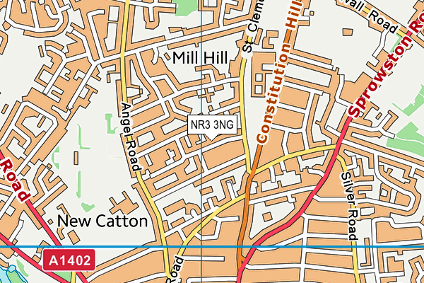 NR3 3NG map - OS VectorMap District (Ordnance Survey)