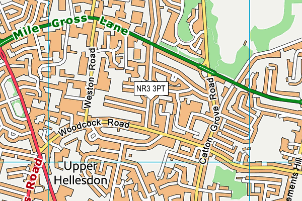 NR3 3PT map - OS VectorMap District (Ordnance Survey)