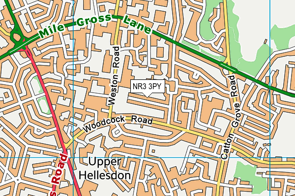 NR3 3PY map - OS VectorMap District (Ordnance Survey)