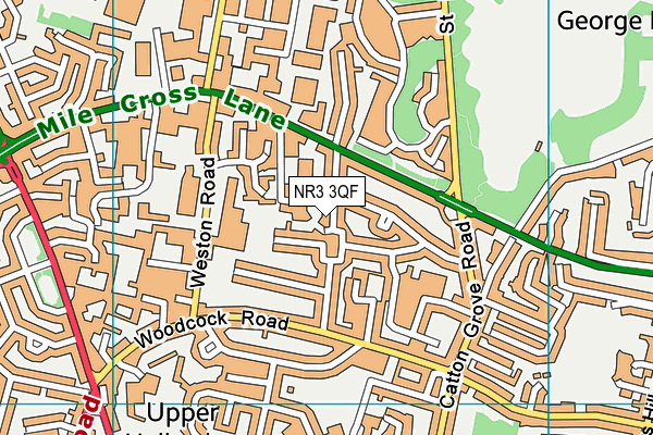 NR3 3QF map - OS VectorMap District (Ordnance Survey)