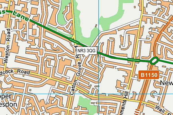 NR3 3QG map - OS VectorMap District (Ordnance Survey)