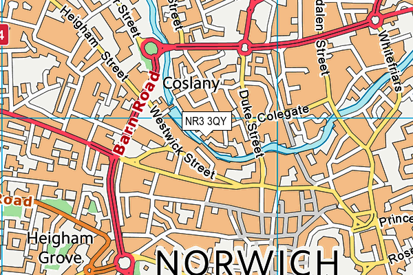 NR3 3QY map - OS VectorMap District (Ordnance Survey)