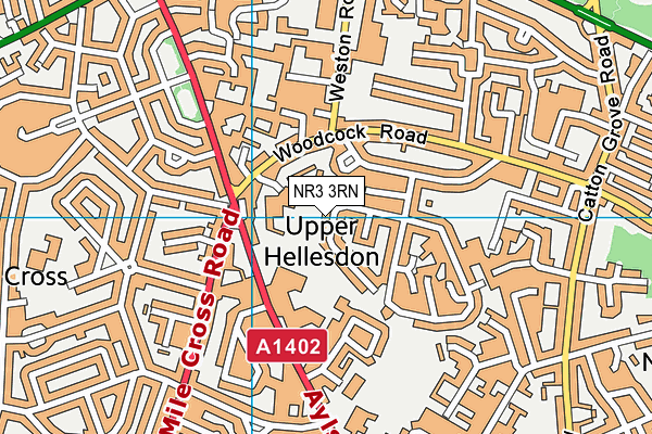 NR3 3RN map - OS VectorMap District (Ordnance Survey)