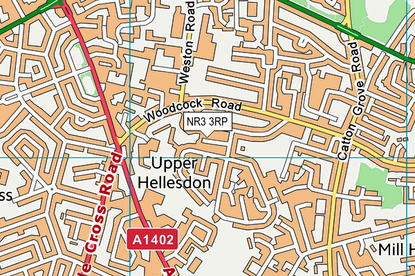 NR3 3RP map - OS VectorMap District (Ordnance Survey)