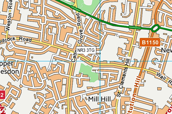 NR3 3TG map - OS VectorMap District (Ordnance Survey)