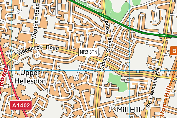 NR3 3TN map - OS VectorMap District (Ordnance Survey)