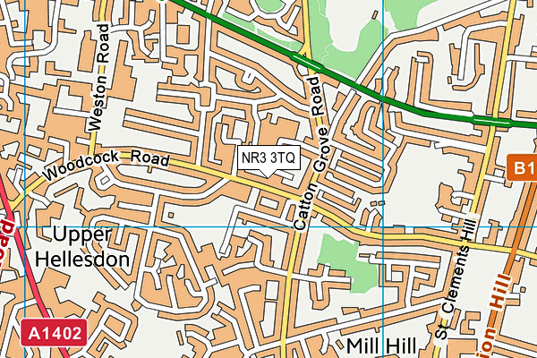 NR3 3TQ map - OS VectorMap District (Ordnance Survey)