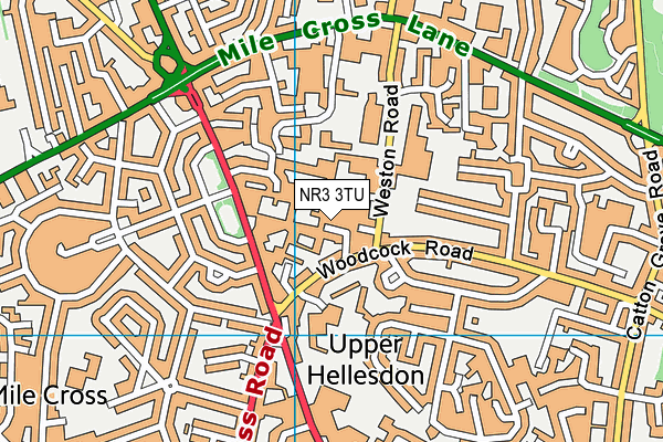 NR3 3TU map - OS VectorMap District (Ordnance Survey)