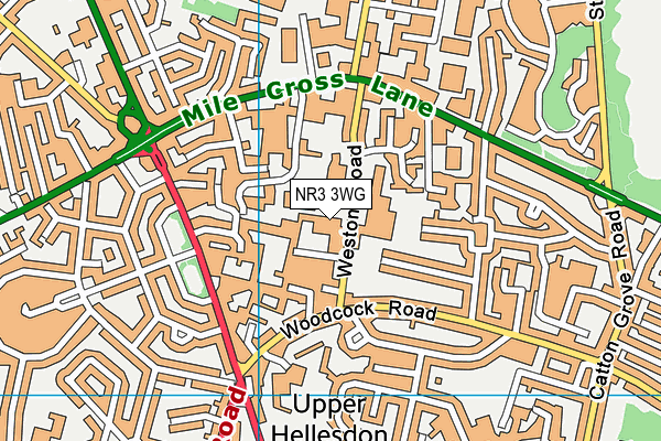 NR3 3WG map - OS VectorMap District (Ordnance Survey)