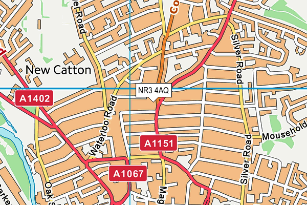 NR3 4AQ map - OS VectorMap District (Ordnance Survey)