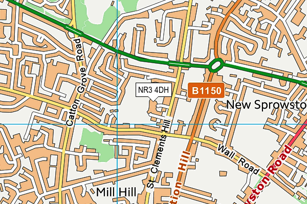NR3 4DH map - OS VectorMap District (Ordnance Survey)