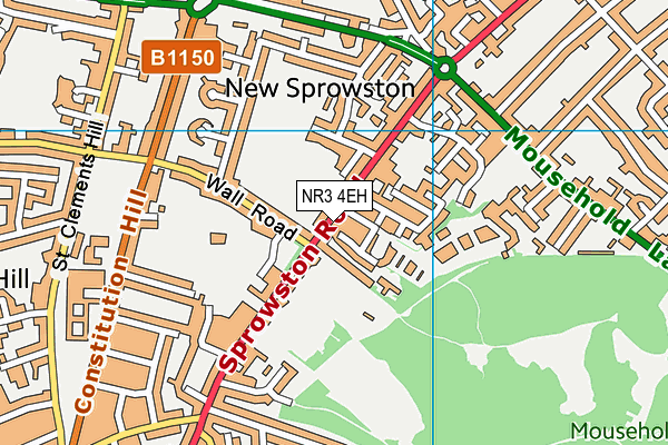 NR3 4EH map - OS VectorMap District (Ordnance Survey)