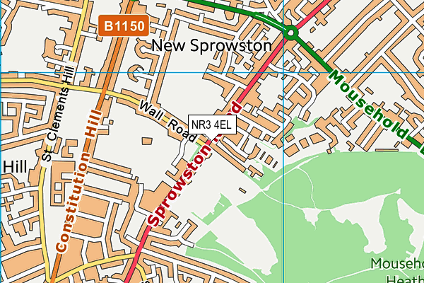 NR3 4EL map - OS VectorMap District (Ordnance Survey)