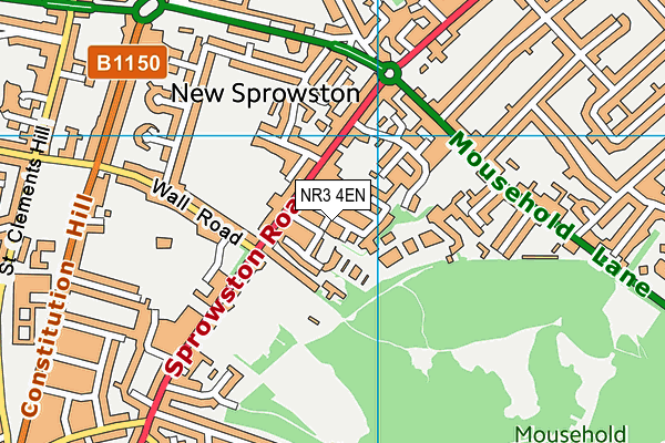 NR3 4EN map - OS VectorMap District (Ordnance Survey)