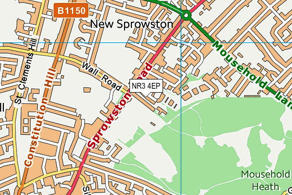 NR3 4EP map - OS VectorMap District (Ordnance Survey)