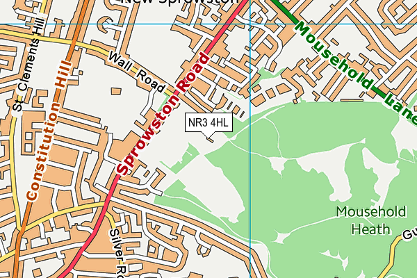 NR3 4HL map - OS VectorMap District (Ordnance Survey)