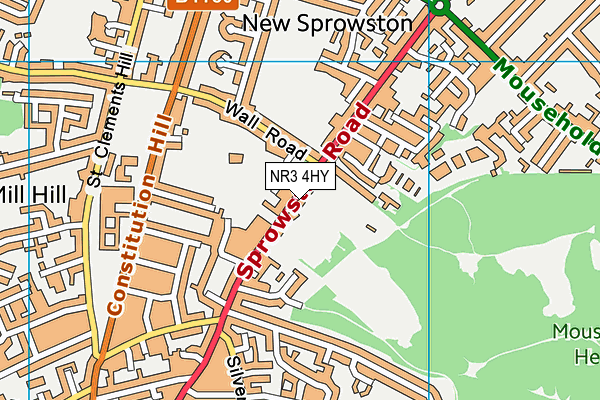 NR3 4HY map - OS VectorMap District (Ordnance Survey)