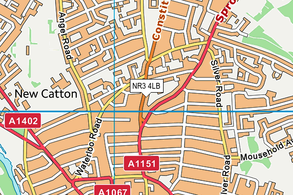 NR3 4LB map - OS VectorMap District (Ordnance Survey)