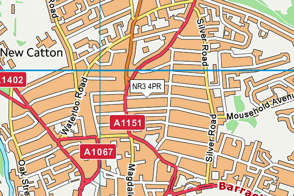 NR3 4PR map - OS VectorMap District (Ordnance Survey)