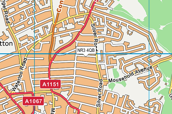 NR3 4QB map - OS VectorMap District (Ordnance Survey)