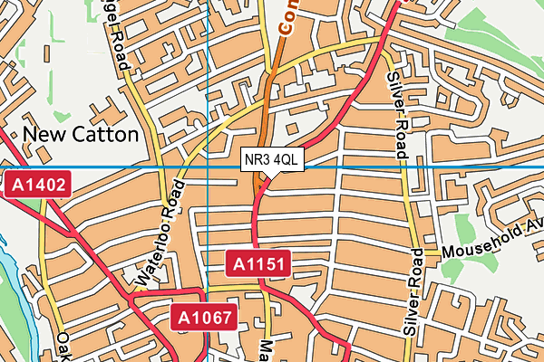 NR3 4QL map - OS VectorMap District (Ordnance Survey)