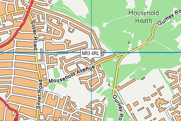NR3 4RL map - OS VectorMap District (Ordnance Survey)
