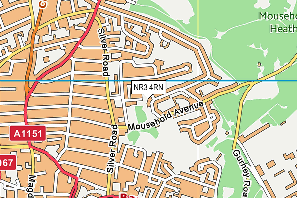 NR3 4RN map - OS VectorMap District (Ordnance Survey)