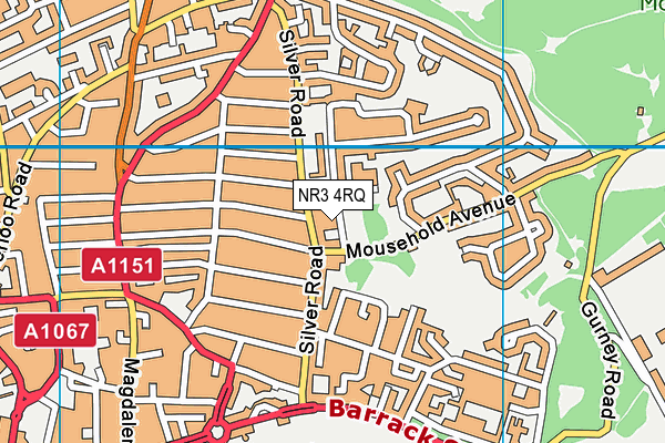 NR3 4RQ map - OS VectorMap District (Ordnance Survey)