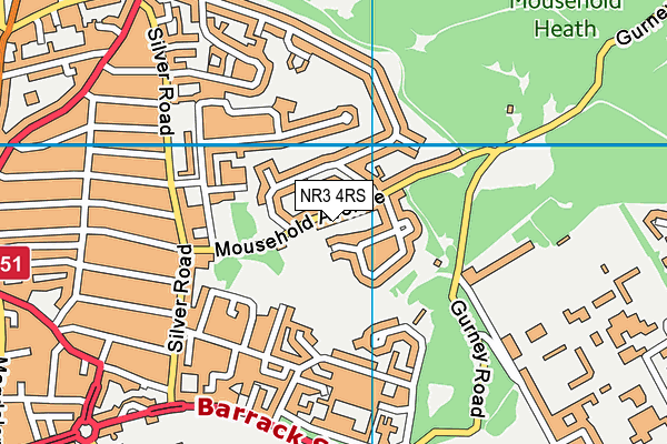 NR3 4RS map - OS VectorMap District (Ordnance Survey)
