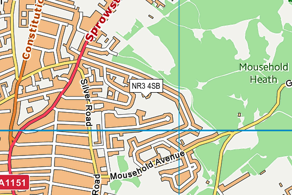 NR3 4SB map - OS VectorMap District (Ordnance Survey)