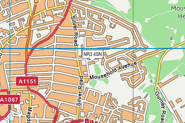 NR3 4SN map - OS VectorMap District (Ordnance Survey)