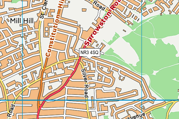 NR3 4SQ map - OS VectorMap District (Ordnance Survey)