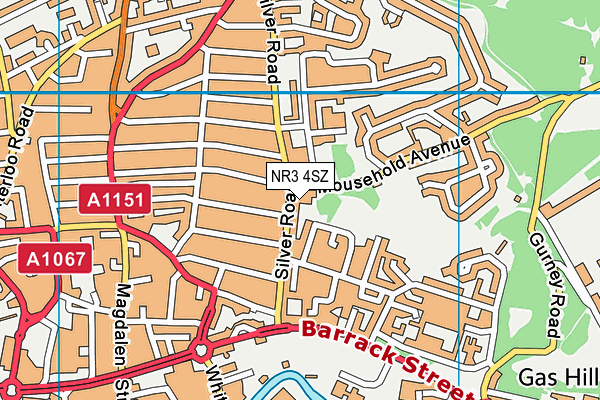 NR3 4SZ map - OS VectorMap District (Ordnance Survey)