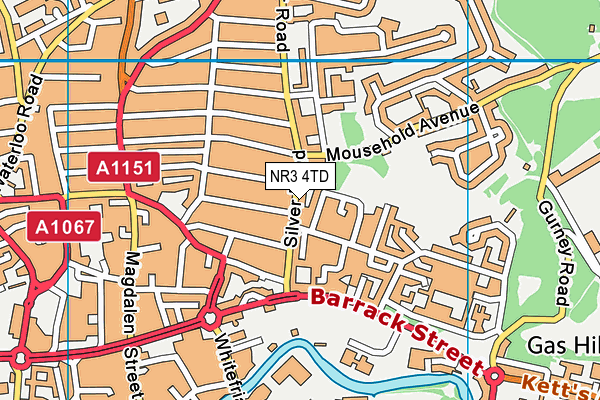 NR3 4TD map - OS VectorMap District (Ordnance Survey)