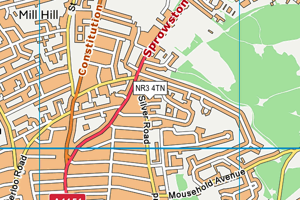 NR3 4TN map - OS VectorMap District (Ordnance Survey)