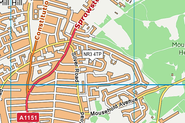 NR3 4TP map - OS VectorMap District (Ordnance Survey)