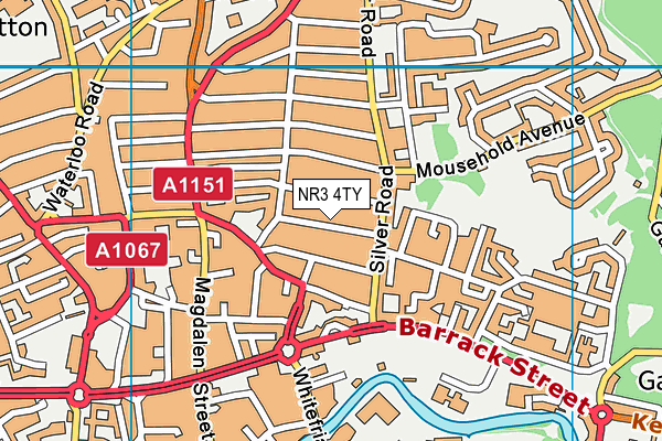 NR3 4TY map - OS VectorMap District (Ordnance Survey)