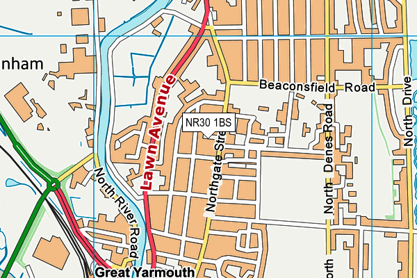 NR30 1BS map - OS VectorMap District (Ordnance Survey)