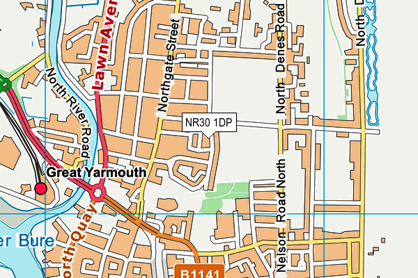 NR30 1DP map - OS VectorMap District (Ordnance Survey)