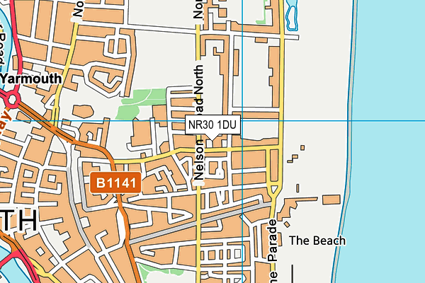 NR30 1DU map - OS VectorMap District (Ordnance Survey)