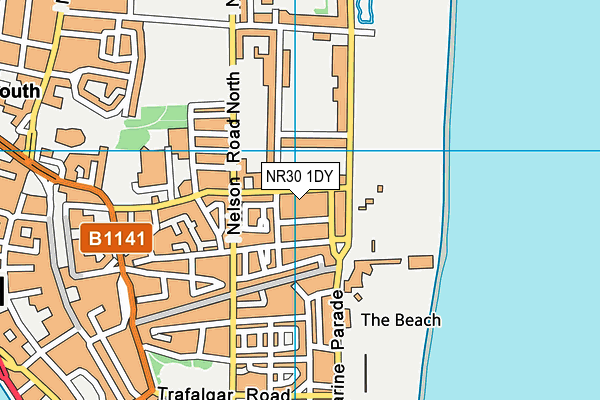 NR30 1DY map - OS VectorMap District (Ordnance Survey)
