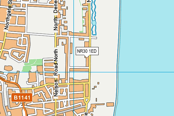 NR30 1ED map - OS VectorMap District (Ordnance Survey)