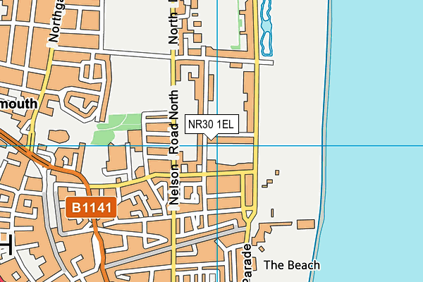 NR30 1EL map - OS VectorMap District (Ordnance Survey)