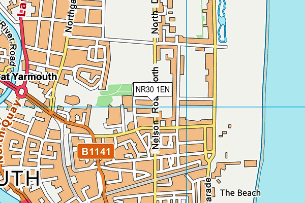 NR30 1EN map - OS VectorMap District (Ordnance Survey)