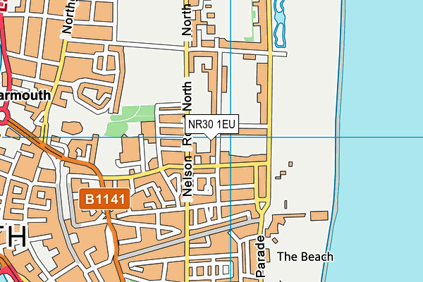 NR30 1EU map - OS VectorMap District (Ordnance Survey)