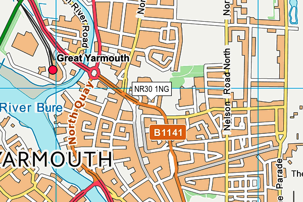 NR30 1NG map - OS VectorMap District (Ordnance Survey)