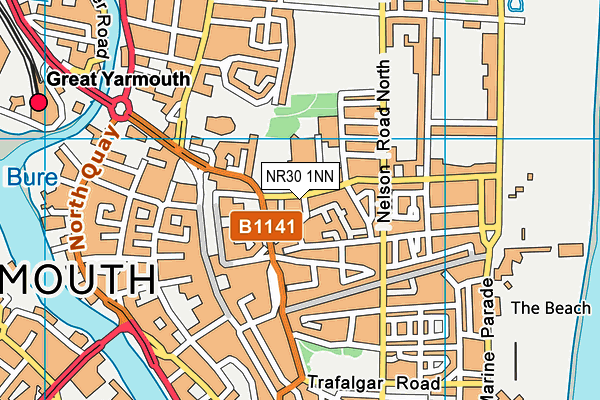 NR30 1NN map - OS VectorMap District (Ordnance Survey)