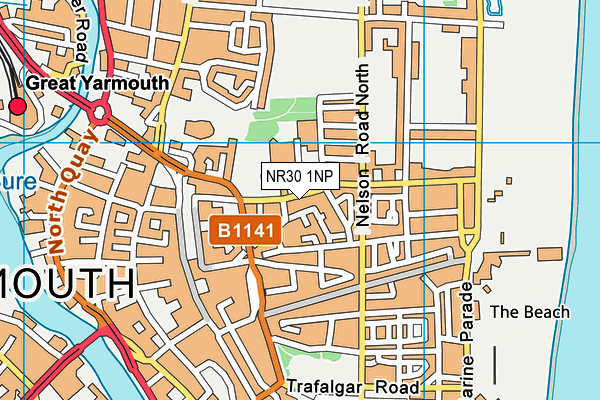 NR30 1NP map - OS VectorMap District (Ordnance Survey)