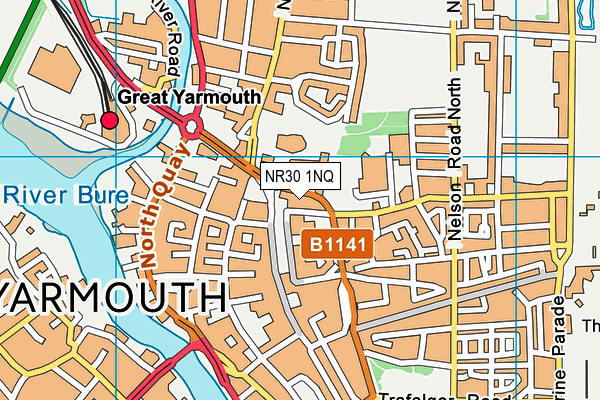 NR30 1NQ map - OS VectorMap District (Ordnance Survey)